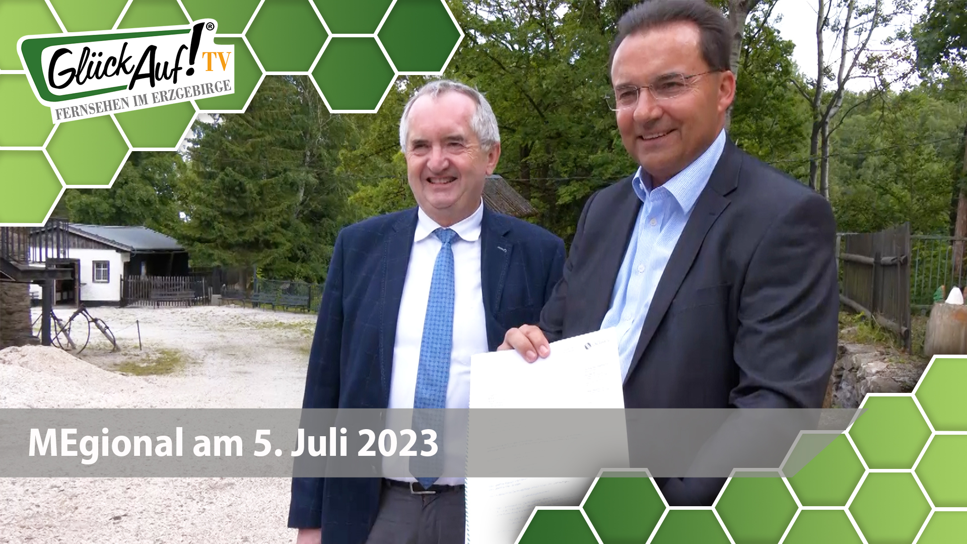 MEgional am 05. Juli 2023 u.a. mit der Fördermittelübergabe in Pockau-Lengefeld