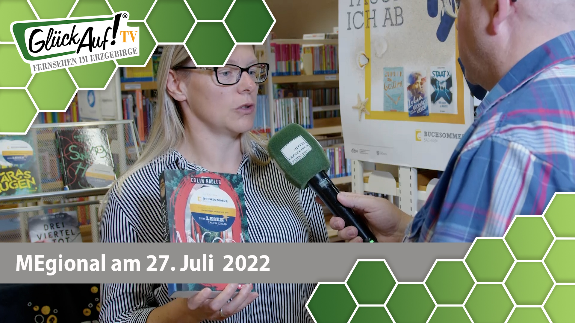 MEgional am 27. Juli 2022 - mit dem Buchsommer in der Bibliothek Marienberg