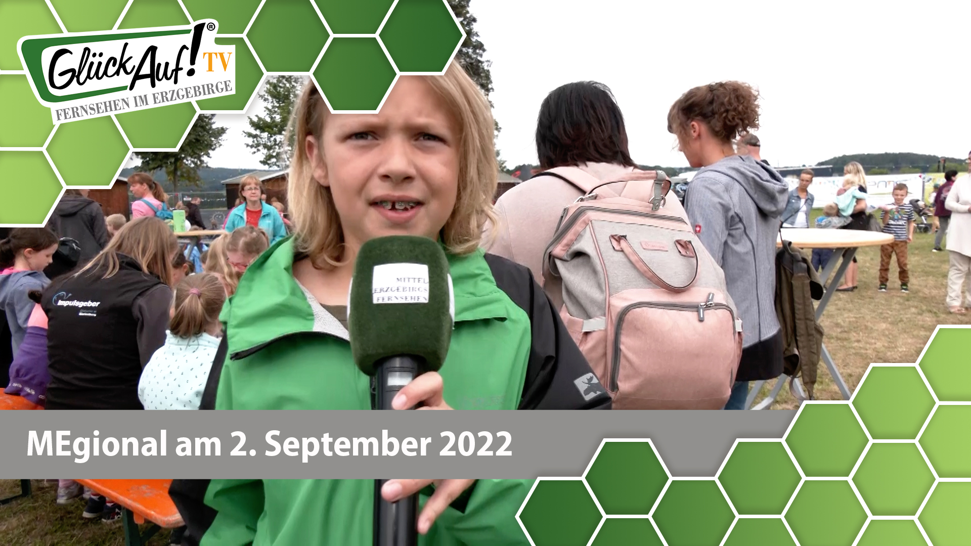 MEgional am 2. September 2022 - mit einem Bericht unseres Kinderreporters zum Kinderfest 500 Jahre Lengefeld