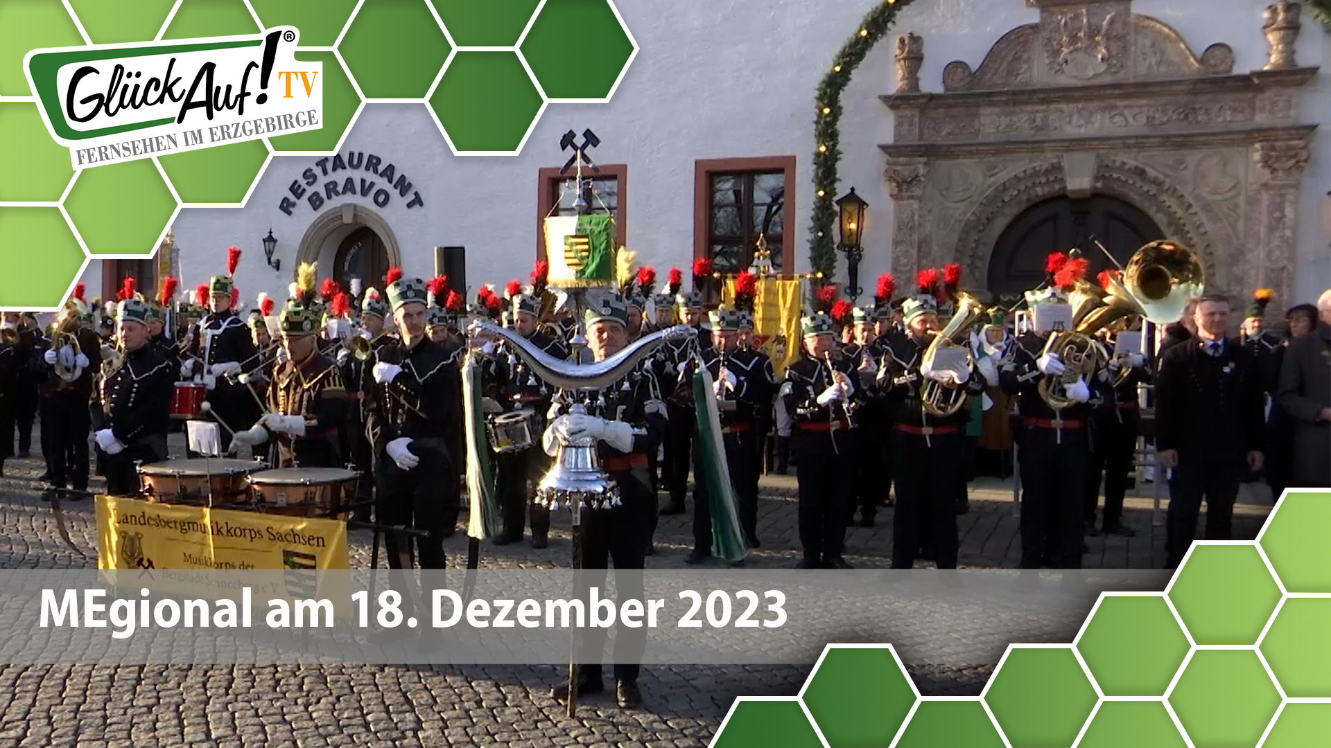 MEgional am 18. Dezember 2023 mit der Bergparade in Marienberg