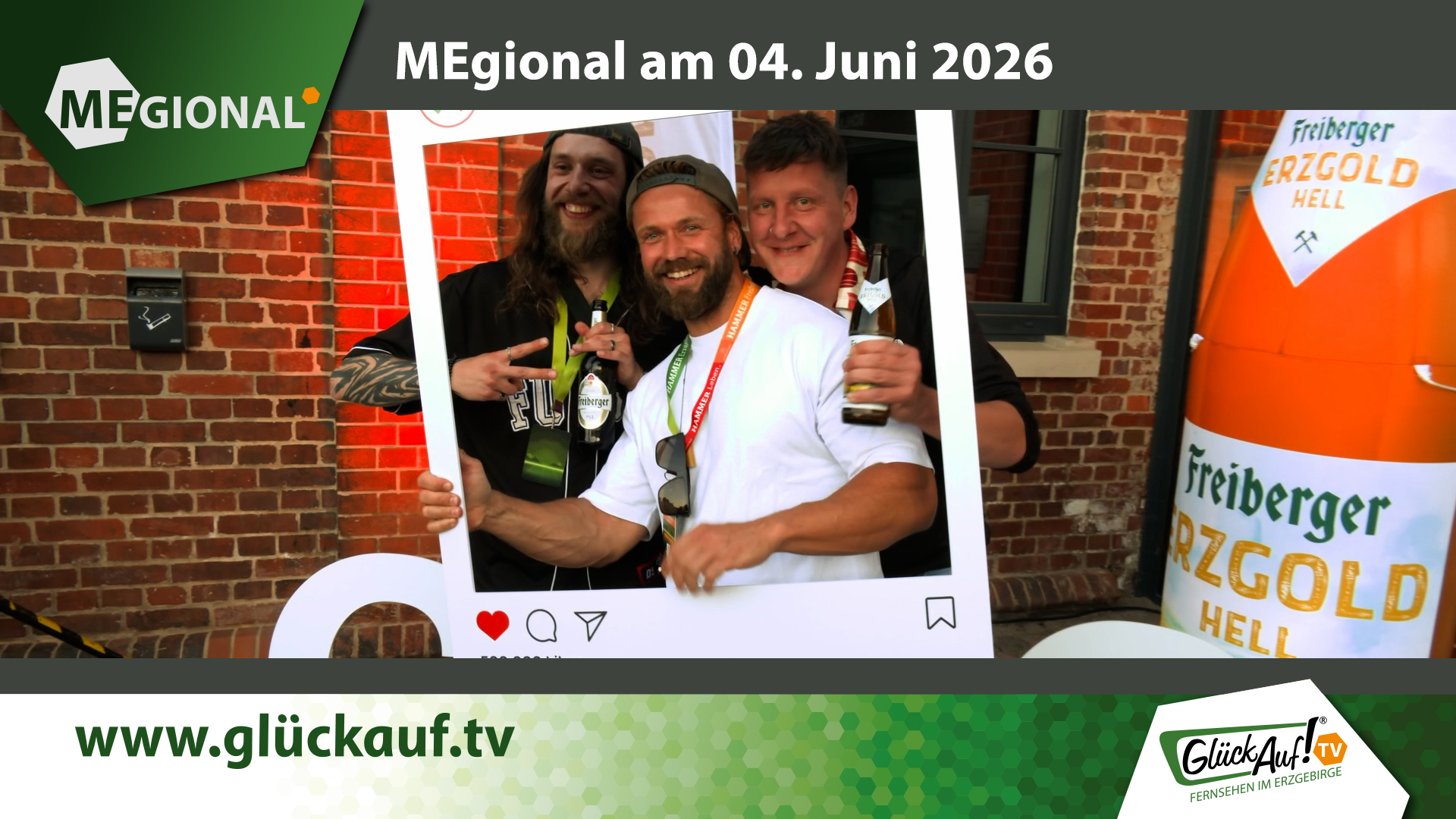 MEgional am 04. Juni mit dem Thema:  Create.ERZ Festival in Stollberg