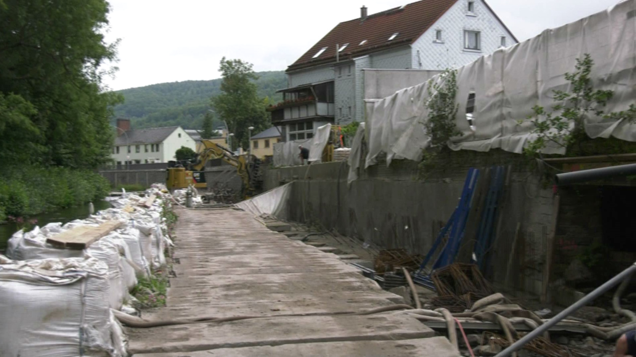 MEgional mit dem Hochwasserschutz in Olbernhau