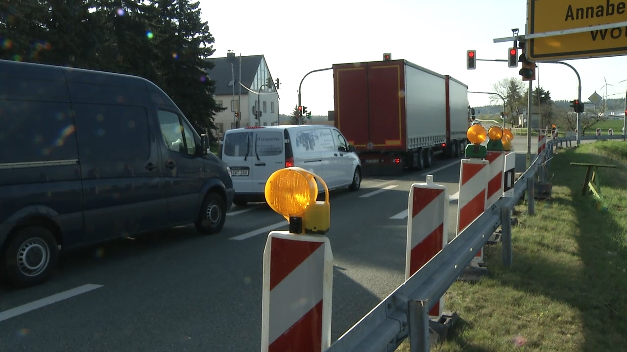 MEgional heute mit der Sperrung an der Heinzebank