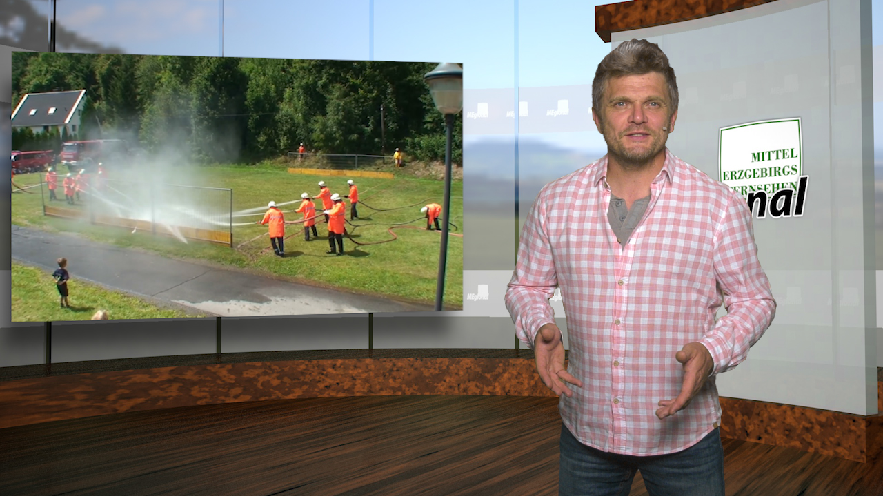 MEgional heute mit lustigen Wasserspielen in Pobershau