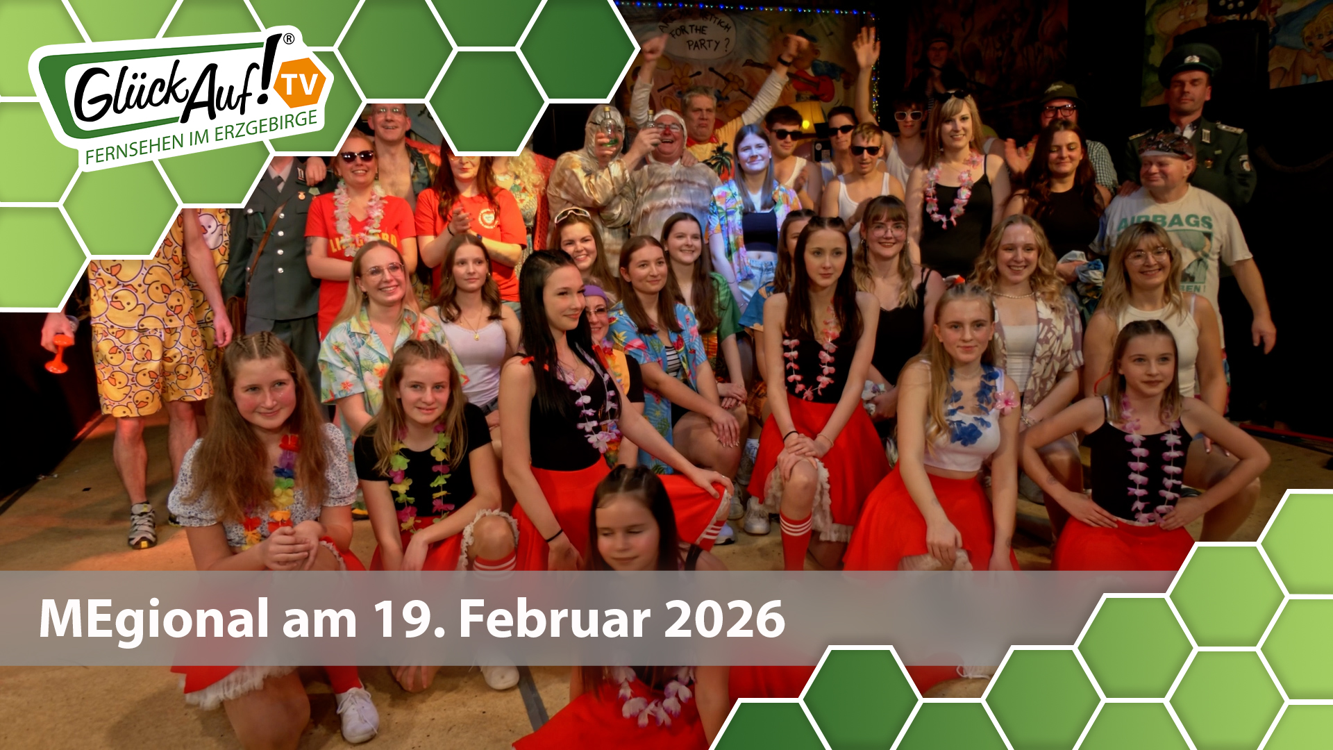 MEgional am 19. Februar mit dem Thema: Fasching in Burkersdorf